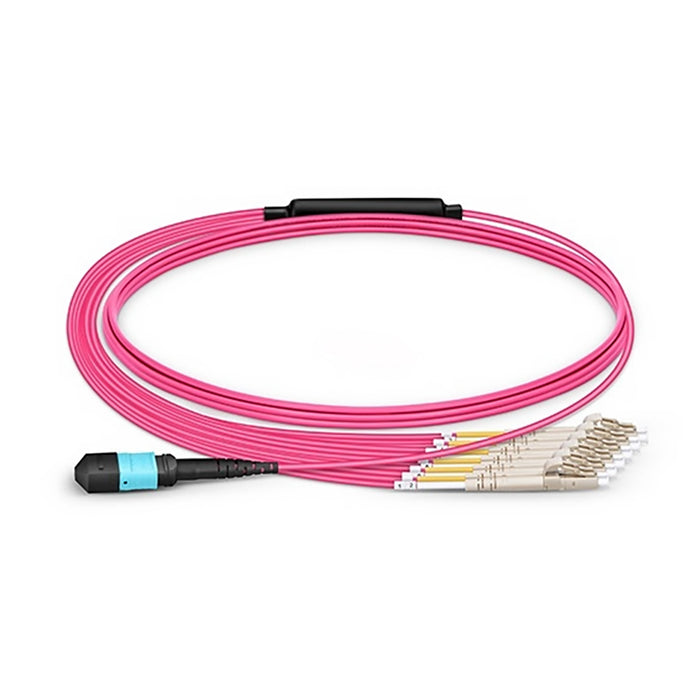 Duplex 8 Fibers OM4 Multimode Type A OFNP Breakout Cable