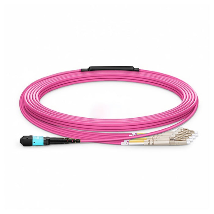 Duplex 8 Fibers OM4 Multimode Type B OFNP Breakout Cable