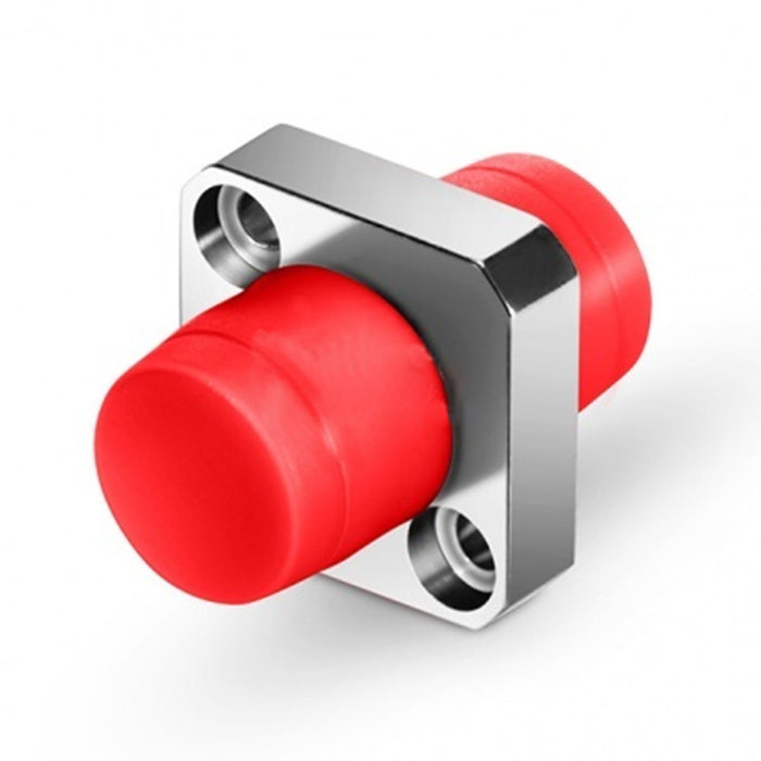 Simplex Single Mode Square Solid Type Fiber Optic Adapter with Flange