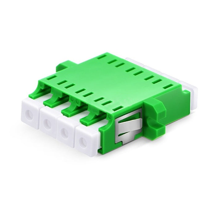 Quad Single Mode Fiber Optic Adapter with Flange