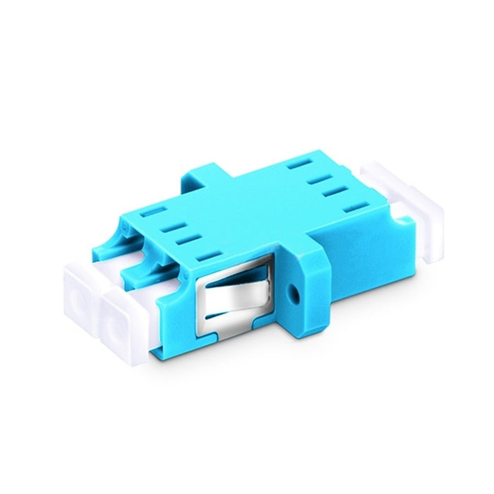 Duplex Multimode SC Footprint Fiber Optic Adapter with Flange, OM3