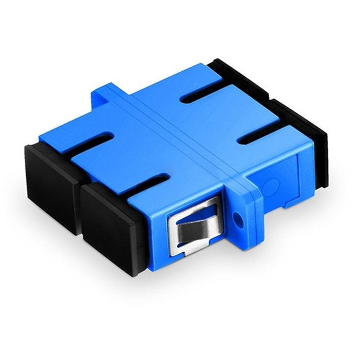 Duplex Single Mode Fiber Optic Adapter with Flange