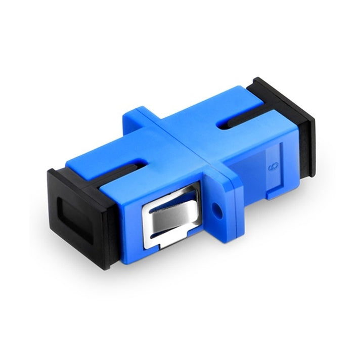 Simplex Single Mode Fiber Optic Adapter with Flange
