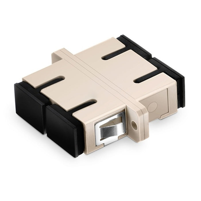 Duplex OM1/OM2 Fiber Optic Adapter with Flange