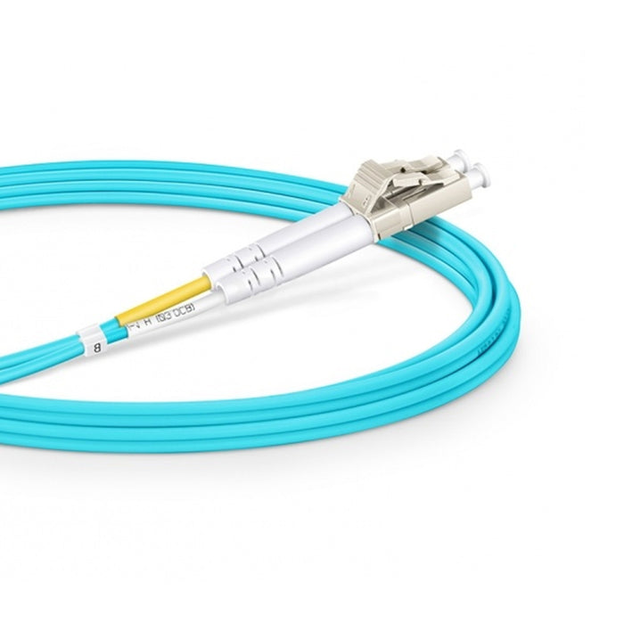 SC UPC to LC UPC Duplex Multimode OM3 3.0*6.0mm Zip-cord Fiber Optic Patch Cable LSZH AQ