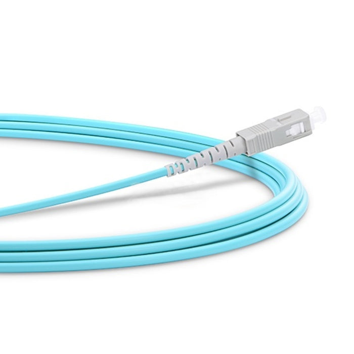 SC UPC to LC UPC Simplex OM3 Multimode PVC (OFNR) 3.0mm Fiber Optic Patch Cable AQ