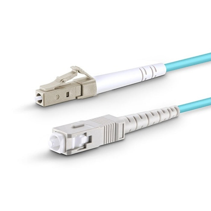 SC UPC to LC UPC Simplex OM3 Multimode PVC (OFNR) 3.0mm Fiber Optic Patch Cable AQ