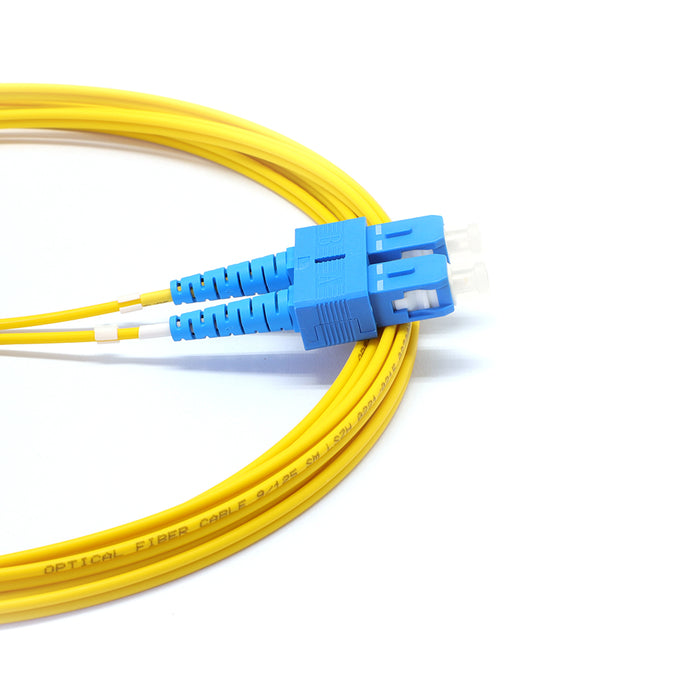 SC UPC to SC UPC Duplex Singlemode G657A1 3.0*6.0mm Zip-cord Fiber Optic Patch Cable OFNR