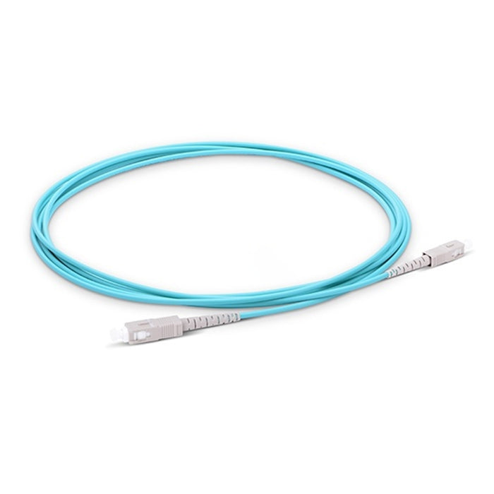 SC UPC to SC UPC Simplex OM3 Multimode PVC (OFNR) 3.0mm Fiber Optic Patch Cable AQ