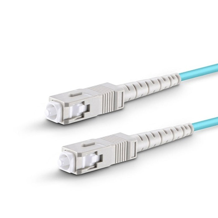 SC UPC to SC UPC Simplex OM3 Multimode PVC (OFNR) 3.0mm Fiber Optic Patch Cable AQ